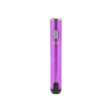 The ultra purple Ooze Smart Battery is upright and turned off without the charger