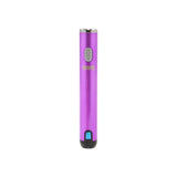 front view showing battery percentage for purple smart vape battery