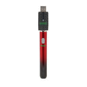 front view of red and black smart vape battery