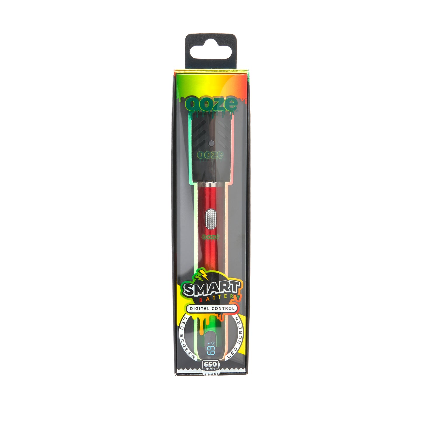 The rasta Ooze Smart Battery is in the box