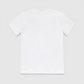 The back of the white Ooze Chroma T-shirt is a plain white shirt.