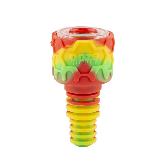 Ooze Armor Silicone Glass 14mm/18mm Bowl - Rasta