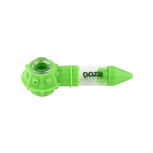 Ooze Bowser Silicone Glass Travel Pipe - Slime Green