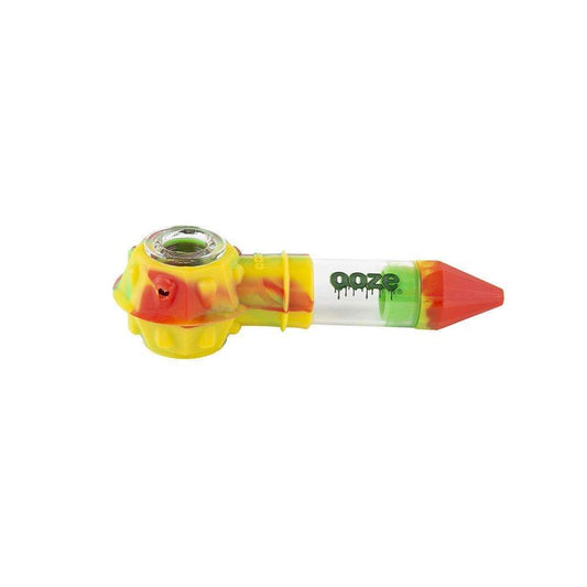 Ooze Bowser Silicone Glass Travel Pipe - Rasta