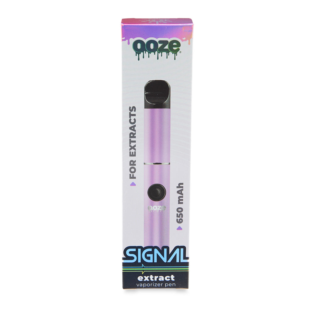 front view of pink Signal wax pen product box