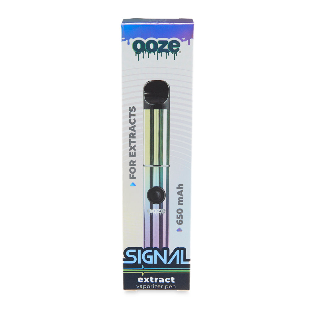 The Rainbow Ooze Signal wax pen is shown in the original packaging against a white background.