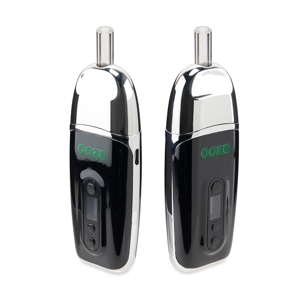 Side by side view of two Chrome Flare flower vapes
