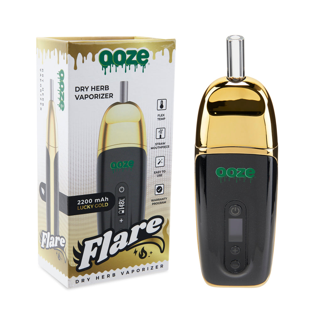 Lucky Gold Flare Dry Herb Flower Vape | Ooze Lucky Gold Flare Dry Herb Flower Vape | Ooze