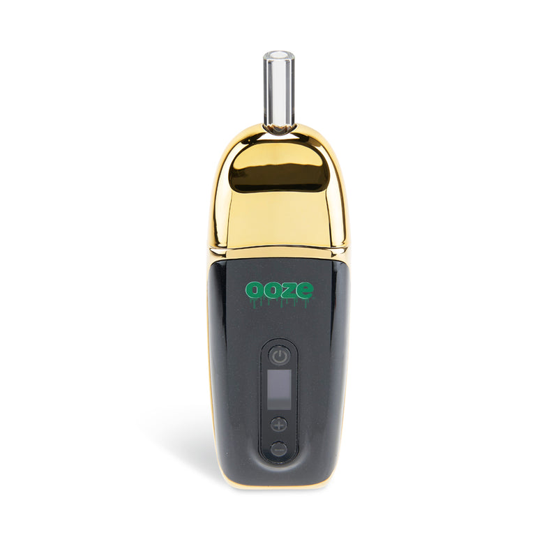 Front view of Gold Flare flower vape
