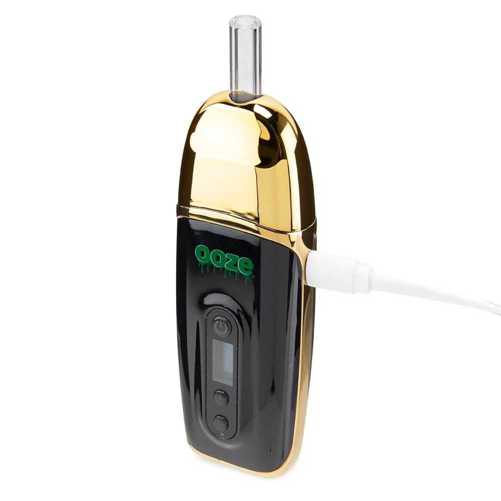 Gold Flare flower vape charging
