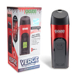 Product box with Red Verge cannabis vape outside of box