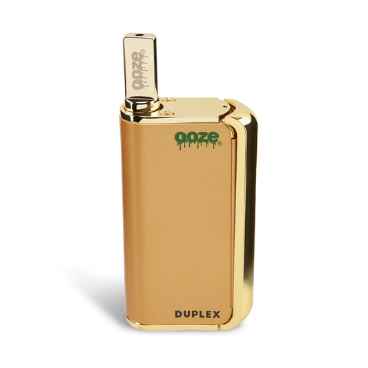 The Lucky Gold Ooze Duplex Pro Vaporizer is shown facing forward.