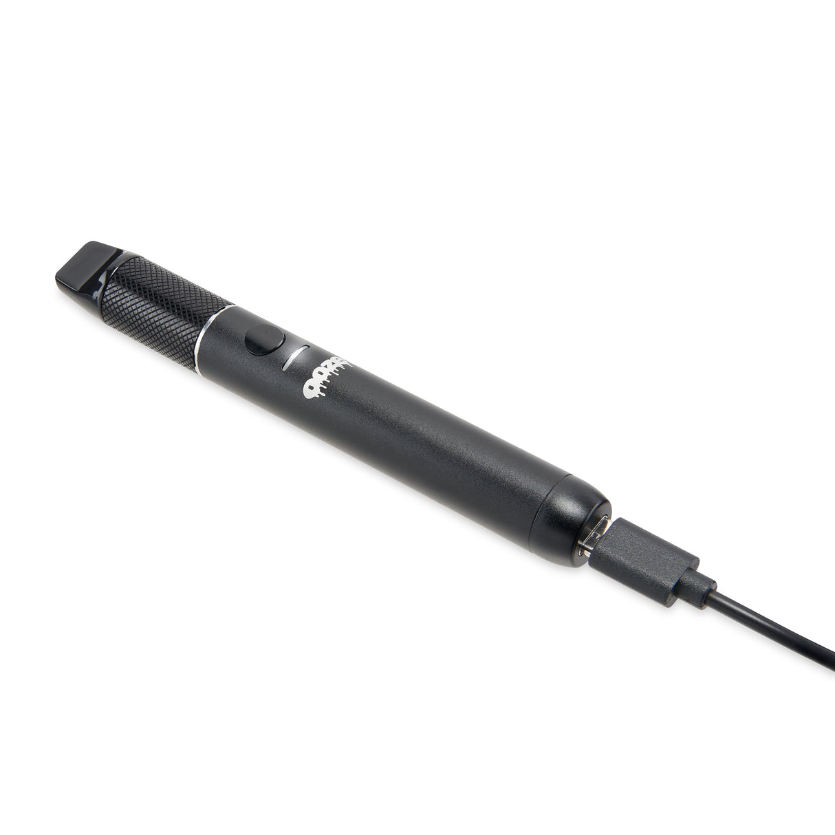 view of black Beacon dab pen being charged and lying down