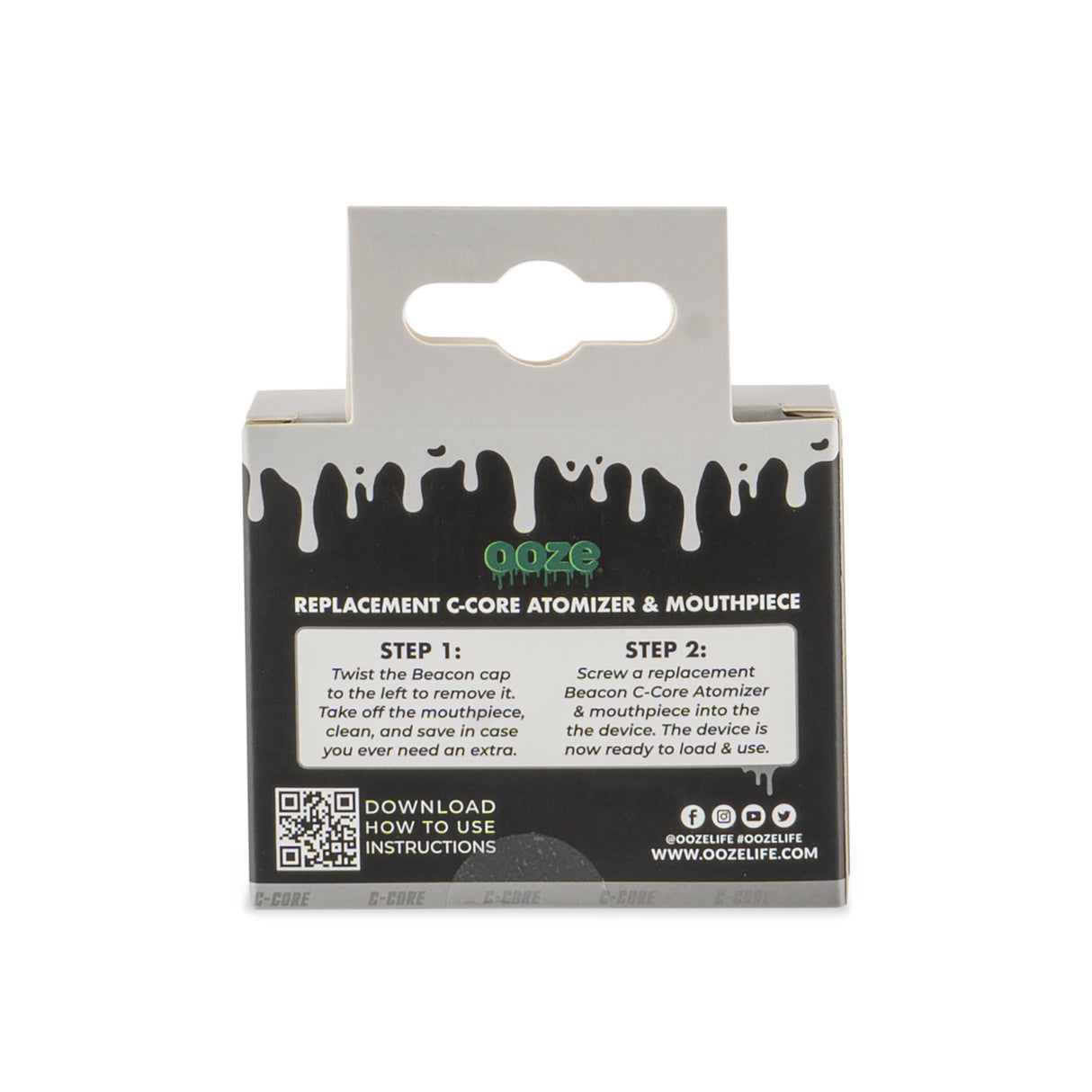 Beacon Onyx Atomizer & Mouthpiece Replacement 2-Pack - Panther Black