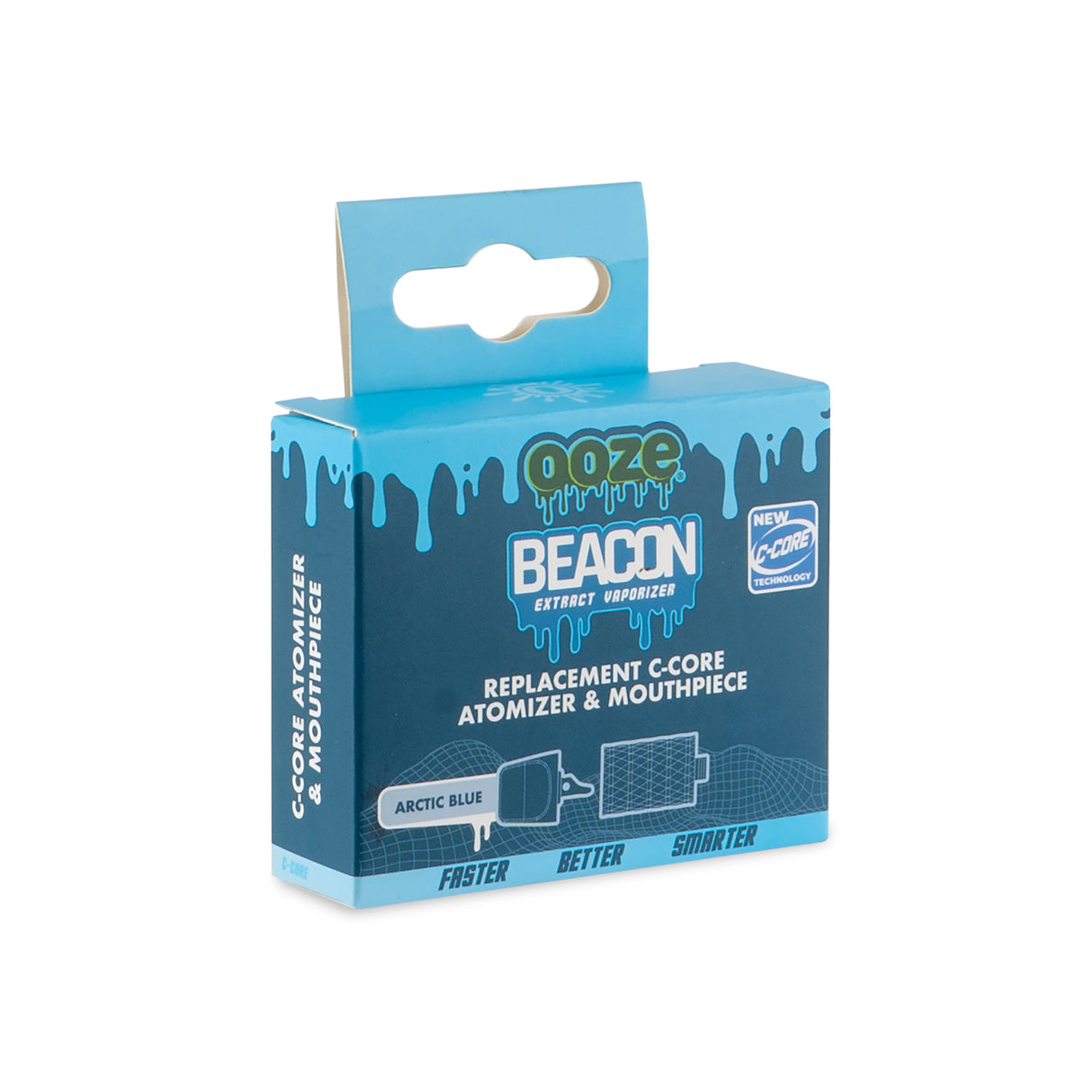 Ooze Beacon Onyx Atomizer & Mouthpiece Replacement Pack - Arctic Blue