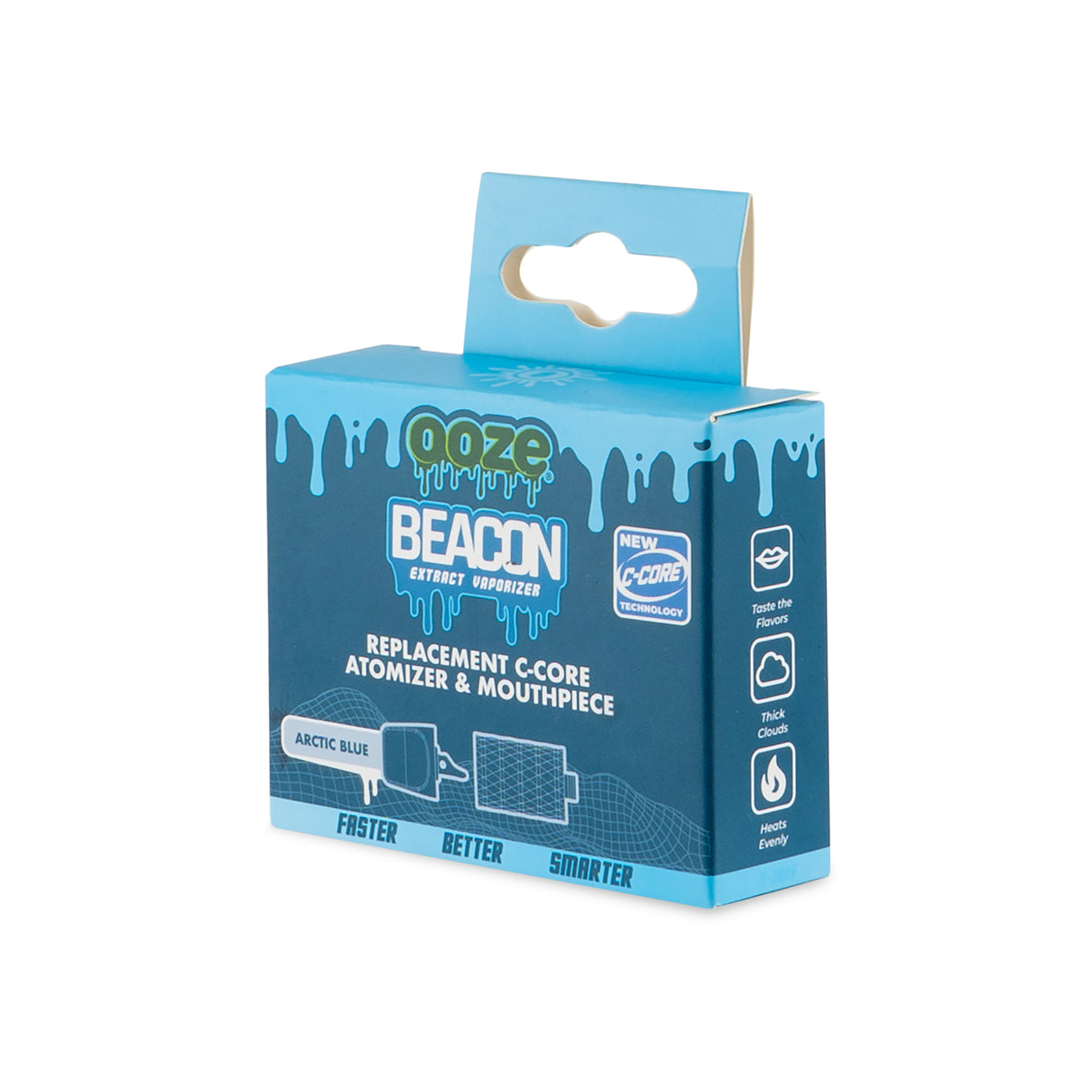 Ooze Beacon Onyx Atomizer & Mouthpiece Replacement Pack - Arctic Blue