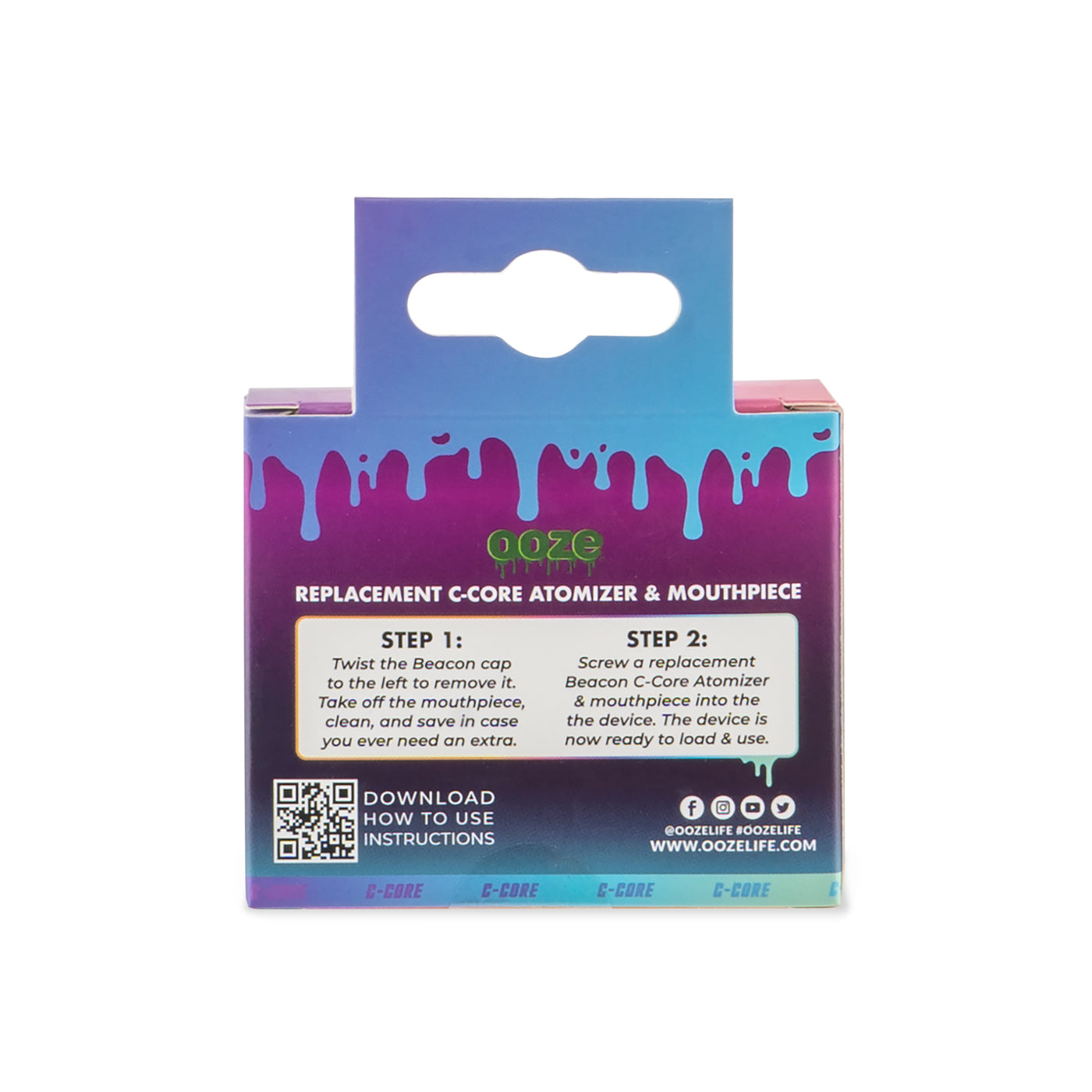 Beacon Onyx Atomizer & Mouthpiece Replacement 2-Pack - Rainbow