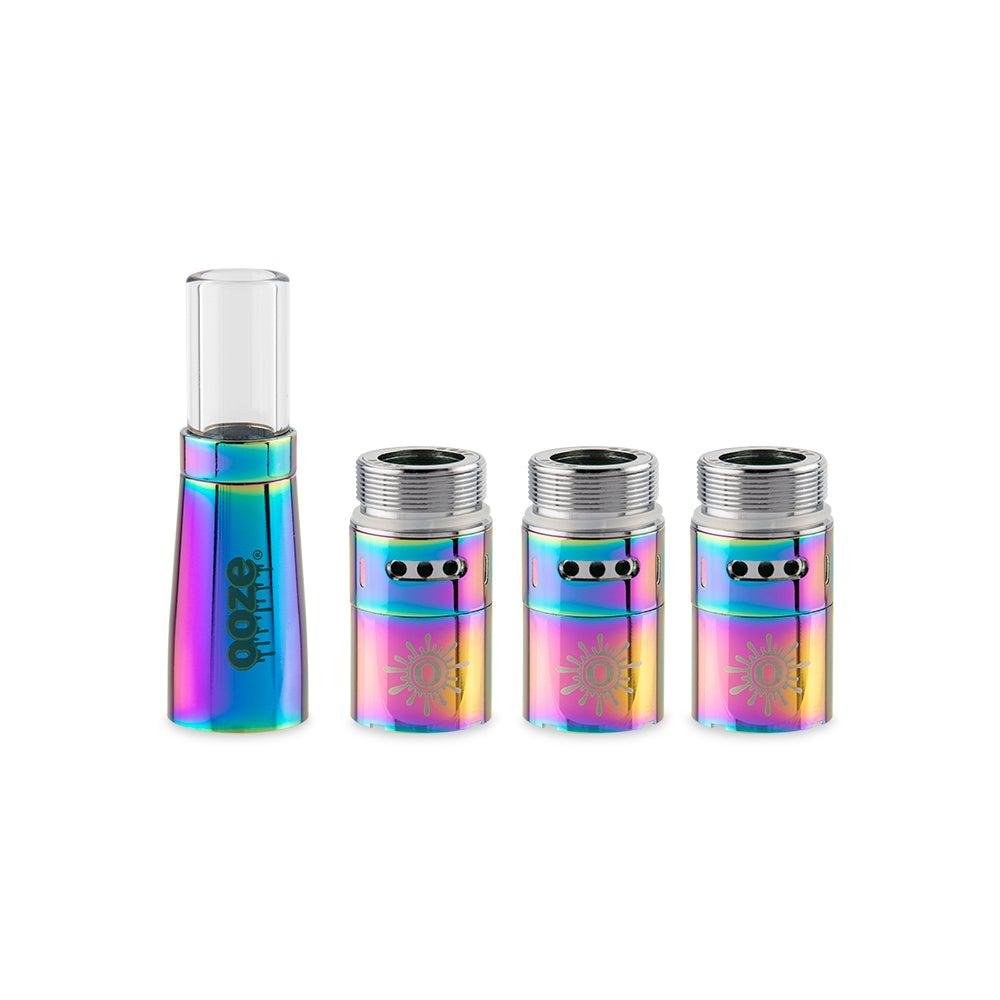 Ooze Fusion Vaporizer Replacement Atomizer 3-Pack + Mouthpiece - Rainbow