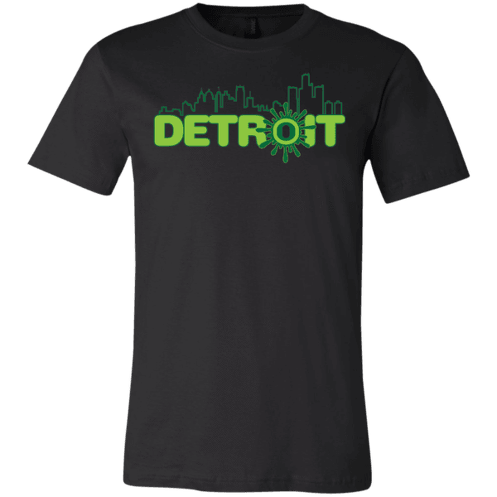 Ooze Detroit Skyline Men's T- Shirt