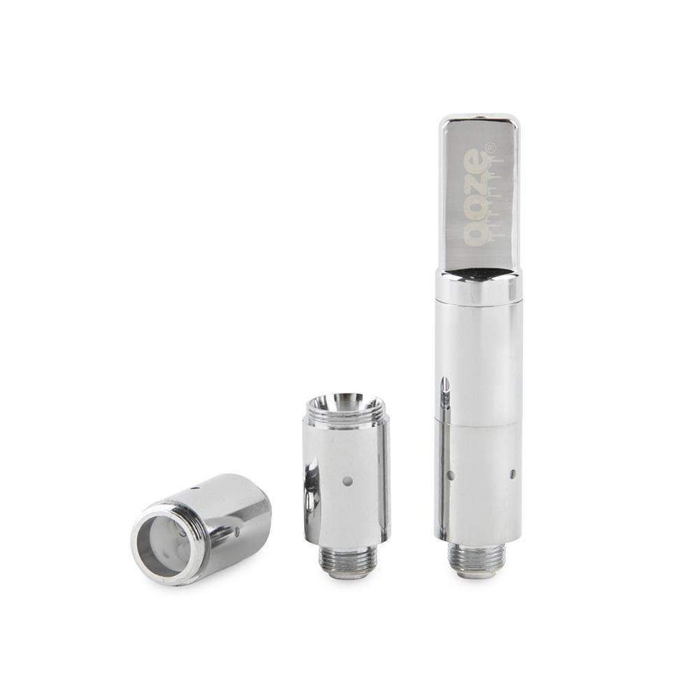 Ooze Slim Twist Pro Atomizer 3-Pack + Mouthpiece - Chrome
