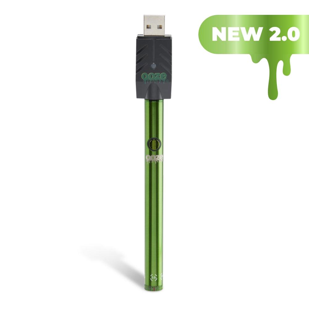 Ooze Twist Slim Pen 2.0 510 Thread Vaporizer Battery – Slime Green