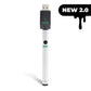Ooze Twist Slim Pen 2.0 510 Thread Vaporizer Battery – Ghost White