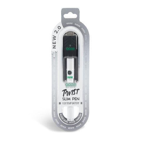 Ooze Twist Slim Pen 2.0 510 Thread Vaporizer Battery – Ghost White