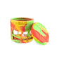 Ooze Prizm Rasta Silicone-Wrapped Glass Stash Jar