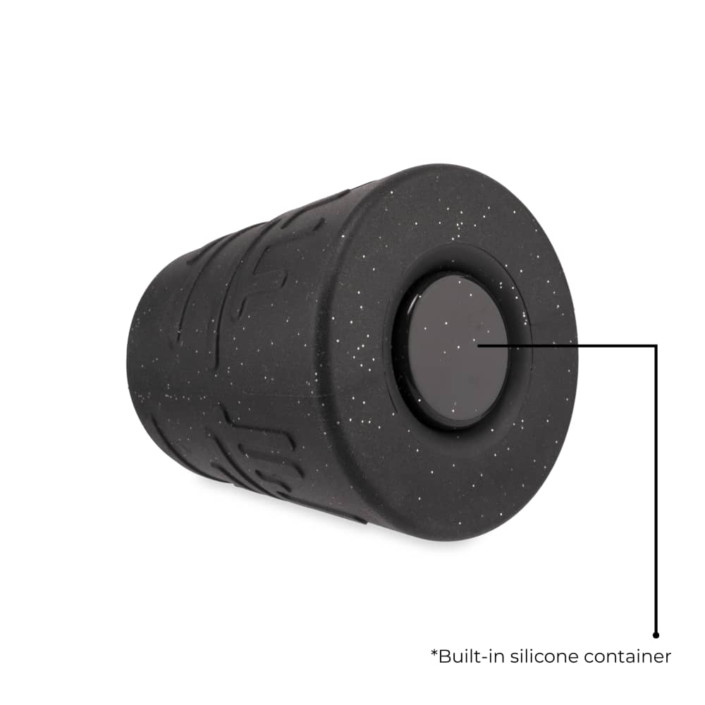 Ooze Blaster Silicone Glass 4-In-1 Hybrid Water Pipe And Nectar Collector - Shimmer Black