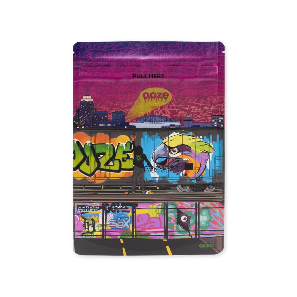 Ooze Designer Series 1 Ounce Mylar Bag 10-Count Box - Tag