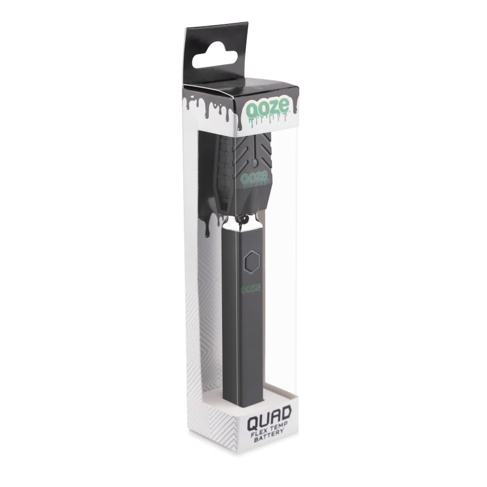 Ooze Panther Black Quad 510 Thread 500 Mah Square Vape Pen Battery + Usb Charger