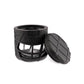 Ooze Prizm Black Silicone-Wrapped Glass Stash Jar