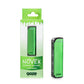 The slime green Ooze Novex is to the right of a green Novex in a box
