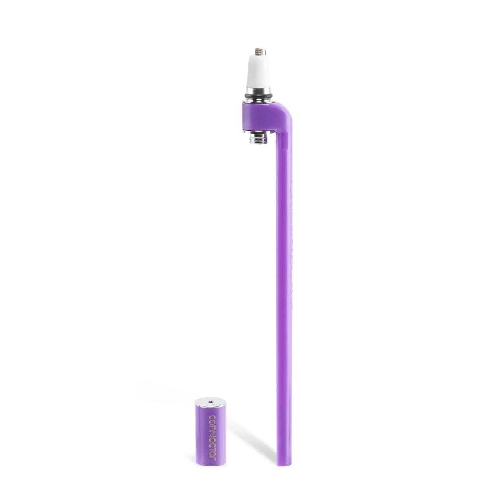 Ooze X Stache Connectar - 510 Thread Nectar Collector Vape Pen Attachment - Purple