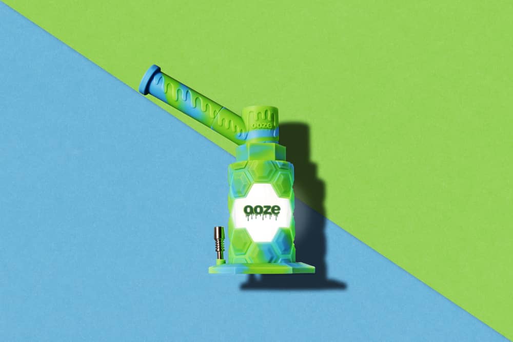 Ooze Mojo Silicone Water Pipe & Nectar Collector - Spring Rain