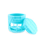 Ooze Prizm Aqua Teal Silicone-Wrapped Glass Stash Jar