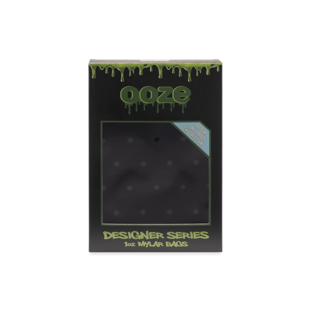 Ooze Designer Series 1 Ounce Mylar Bag 10-Pack Box - Logo