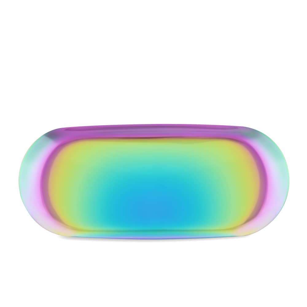 Ooze Rolling Tray - Metal - Aura Rainbow