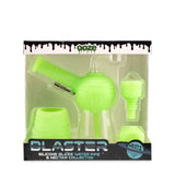 Ooze Blaster Silicone Glass 4-In-1 Hybrid Water Pipe And Nectar Collector - Green Glow