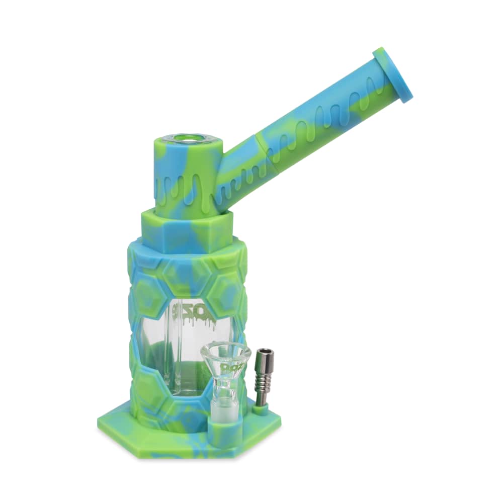 Ooze Mojo Silicone Water Pipe & Nectar Collector - Spring Rain