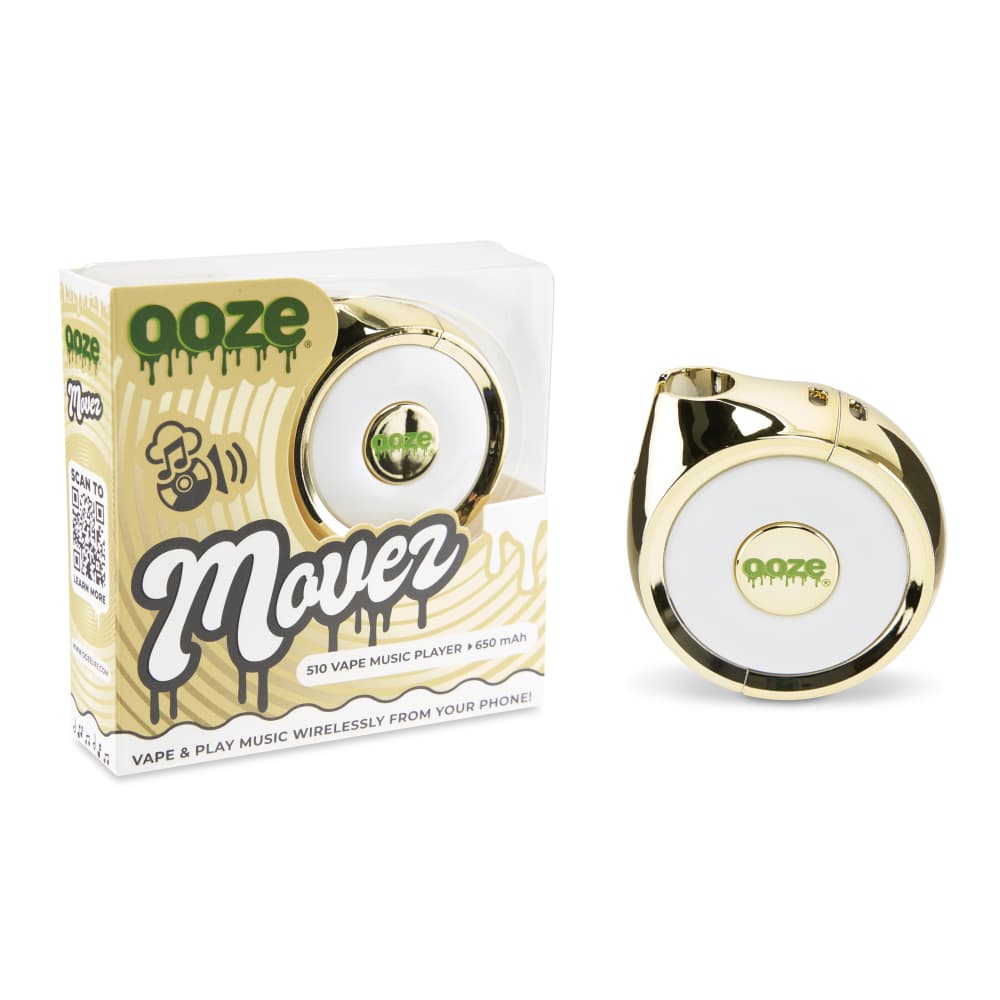 Ooze Movez Wireless Speaker 510 Vape Battery - Lucky Gold