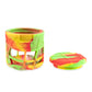 Ooze Prizm Rasta Silicone-Wrapped Glass Stash Jar