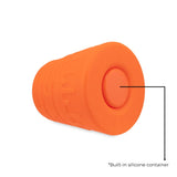 Ooze Blaster Silicone Glass 4-In-1 Hybrid Water Pipe And Nectar Collector - Orange Burst