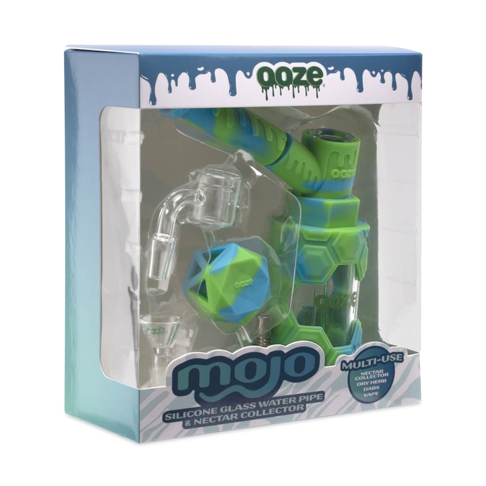 Ooze Mojo Silicone Water Pipe & Nectar Collector - Spring Rain