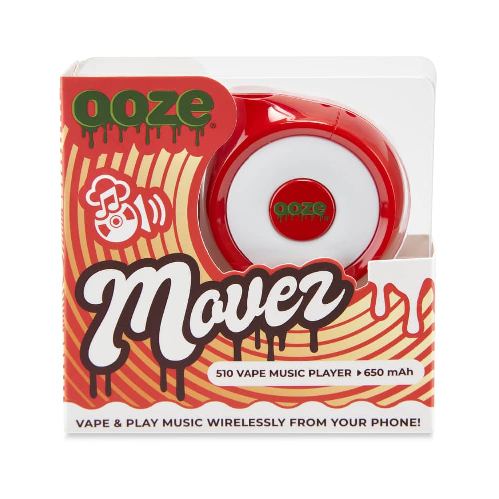 Ooze Movez Wireless Speaker 510 Vape Battery - Ruby Red
