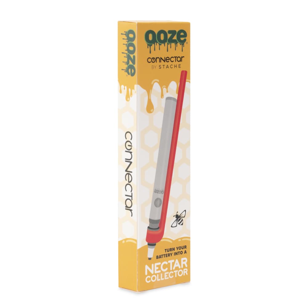 Ooze X Stache Connectar - 510 Thread Nectar Collector Vape Pen Attachment  - Red