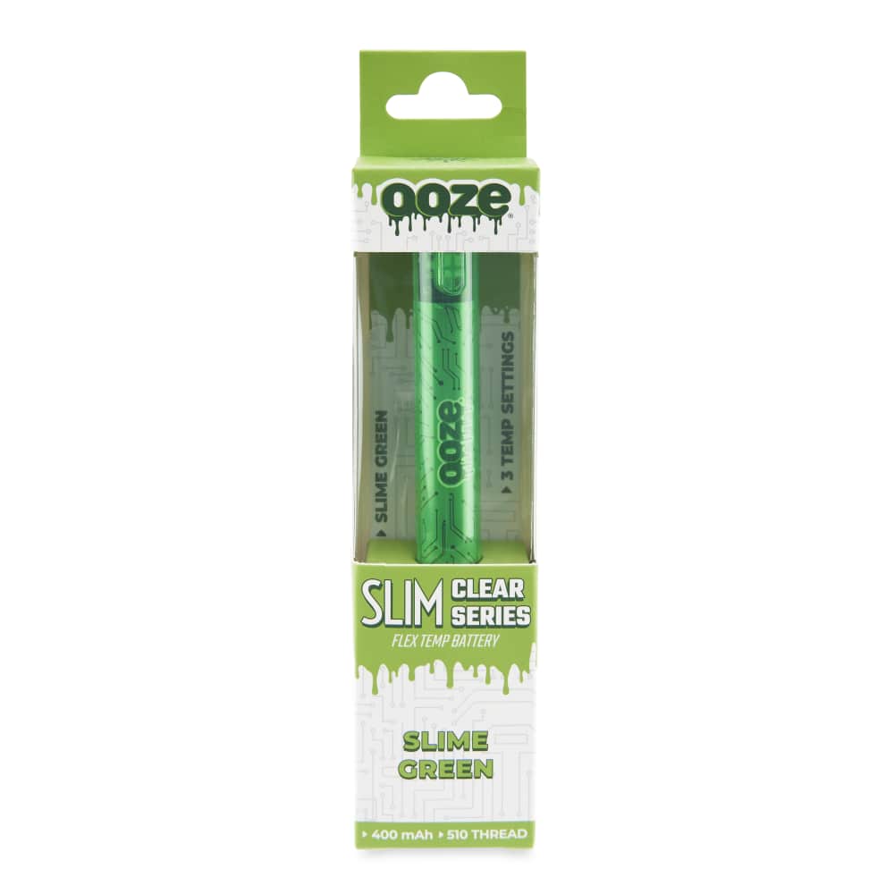 Slim Clear Series Transparent 510 Vape Battery – Slime Green