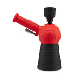 Ooze Blaster Silicone Glass 4-In-1 Hybrid Water Pipe And Nectar Collector - Scarlet Black