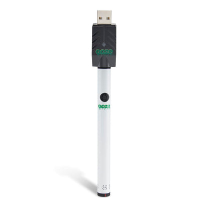 Ooze Twist Slim Pen 2.0 510 Thread Vaporizer Battery – Ghost White