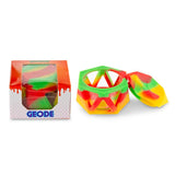 Geode Silicone & Glass Container - Rasta
